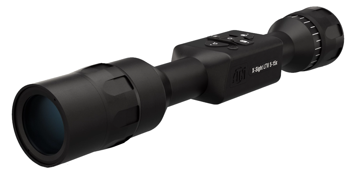 ATN X-Sight LTV Day/Night Rifle Scope 5-15x 50mm With HD Video Recording Matte Black