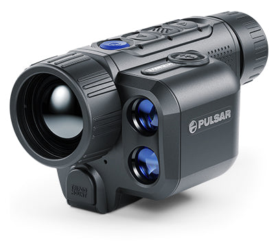 Pulsar Axion 2 Pro LRF XQ35 Thermal Monocular Black 2-8x 35mm Multi Reticle 384x288, 50Hz Resolution Zoom 4x Features Laser Rangefinder