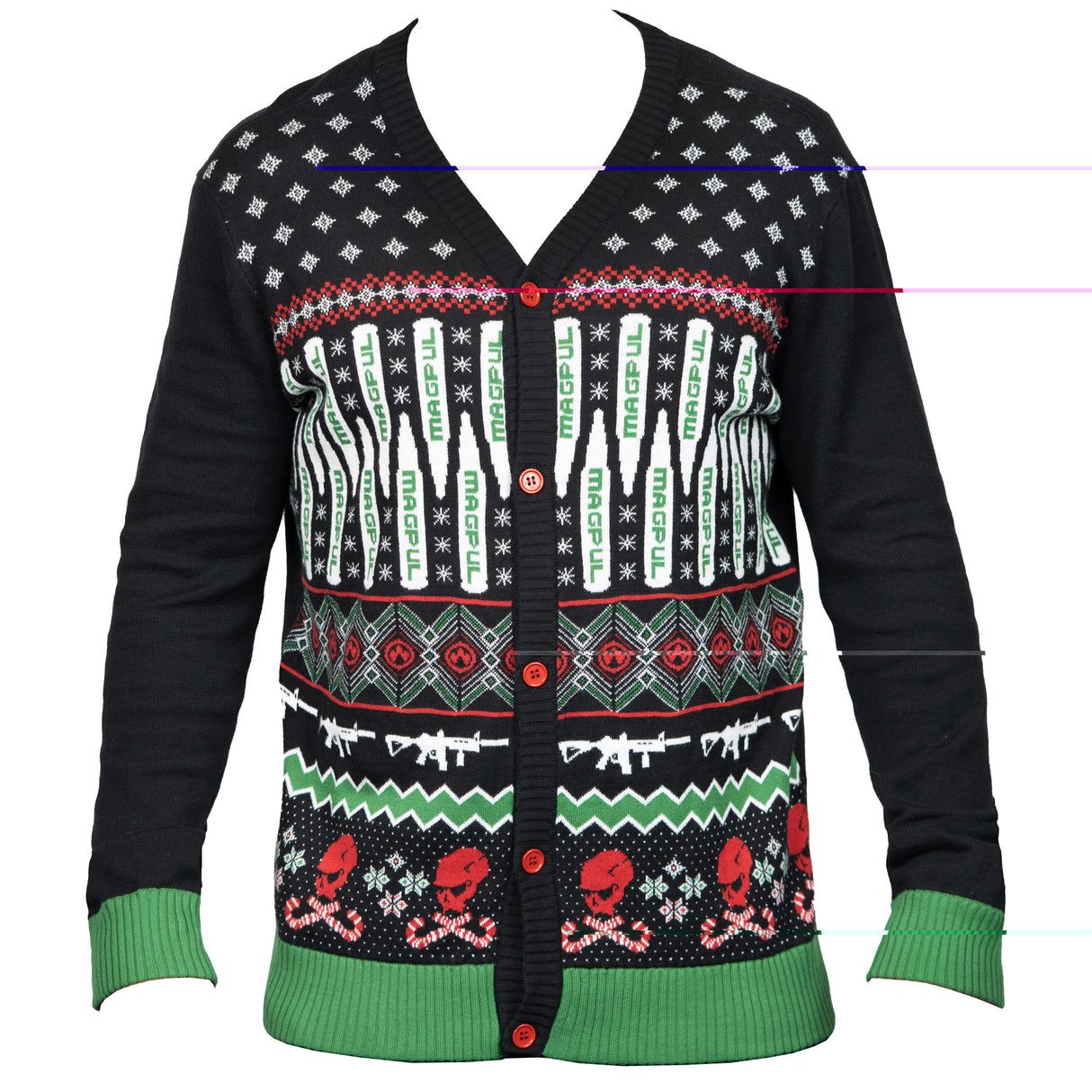 Magpul MAG1198-969-M Krampus Christmas Sweater Multi Color Long Sleeve Medium