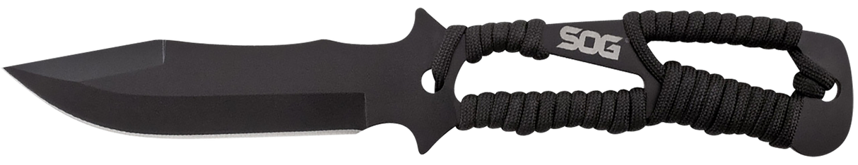 S.O.G SOGF041TNC Throwing KnivesFixed 4.40" Plain Black Hardcased 420HC SS Blade Black GRN Handle 3 Knives Piece