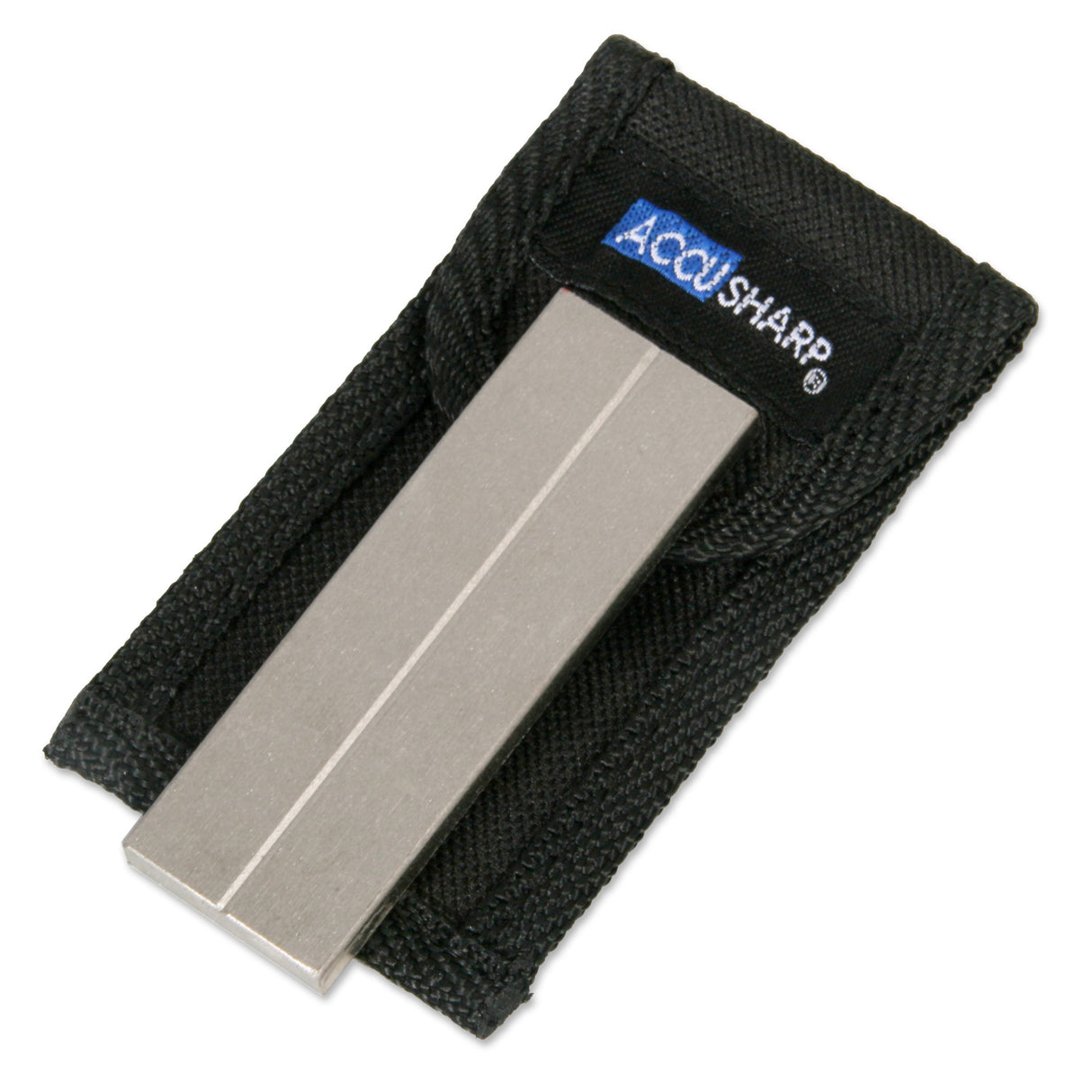 Accusharp 027C Pocket Stone Fine, Coarse Diamond Sharpener Black