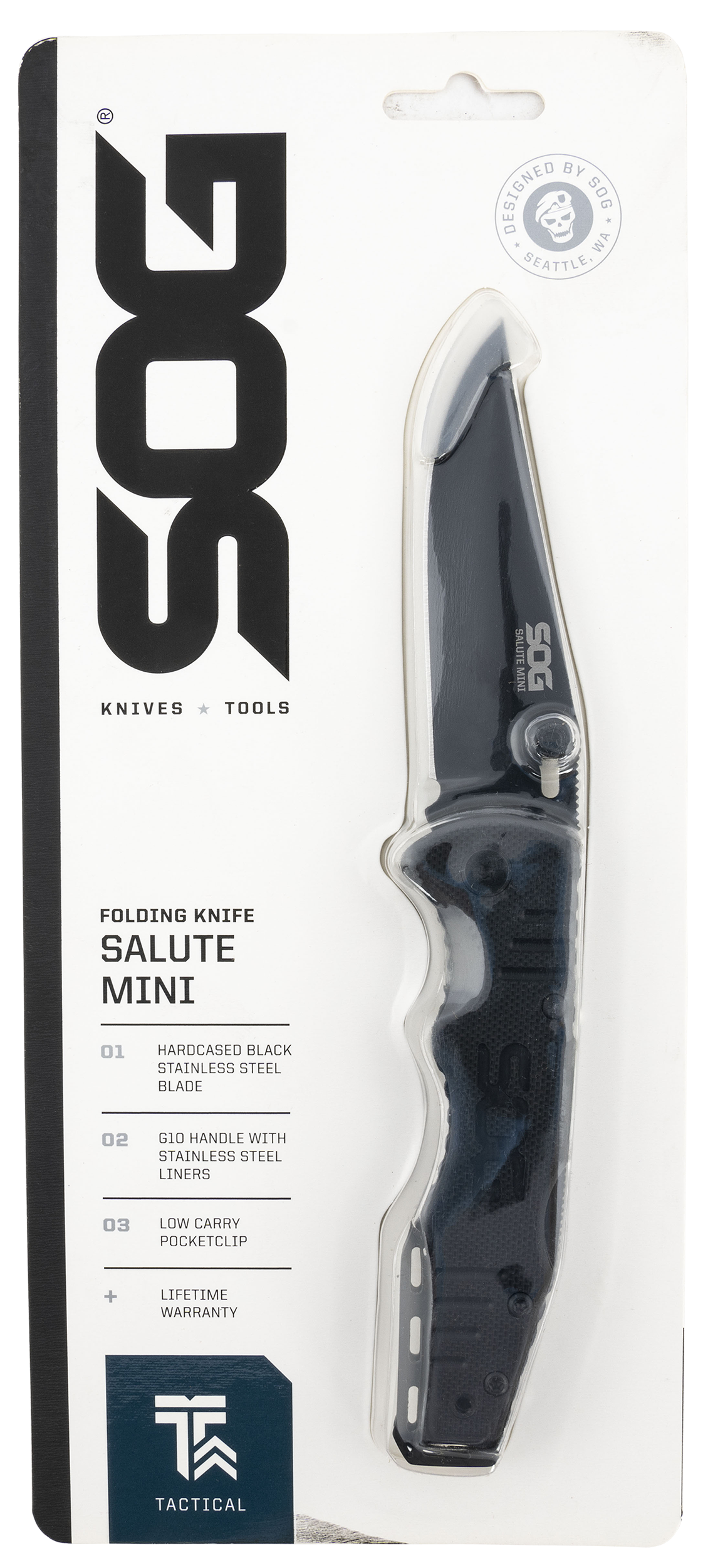 Sog Salute Mini 3.1" Black Oxide