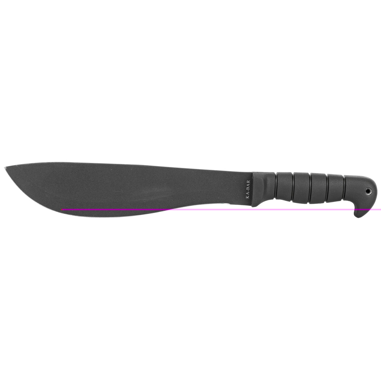 KA-BAR Cutlass Machete 11" Carbon Steel Drop Point Blade Black Kraton Handle Black with Nylon and Leather Sheath