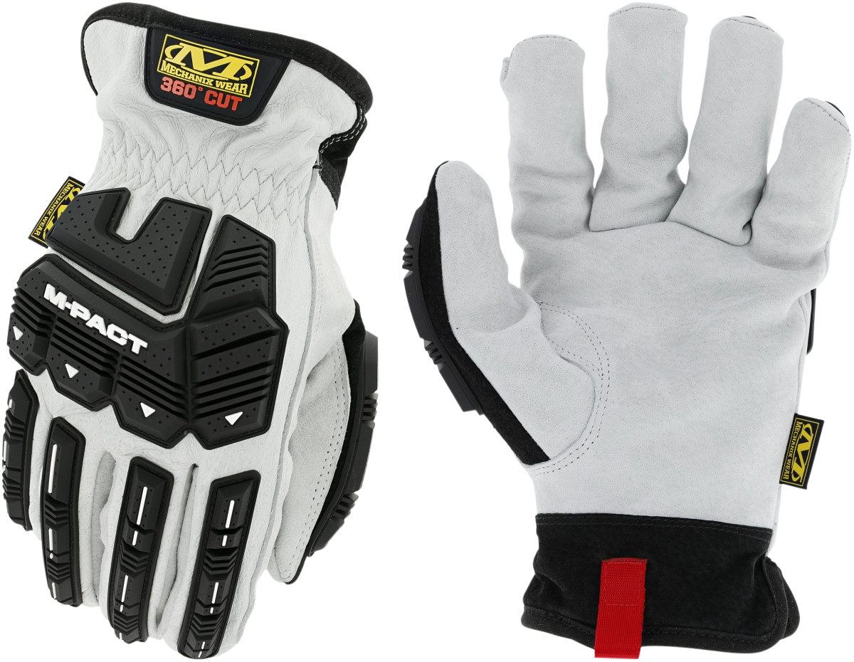 Mechanix Wear LDMPHDX000 Durahide M-Pact HD Driver F8-360 2XL White DuraHide Leather