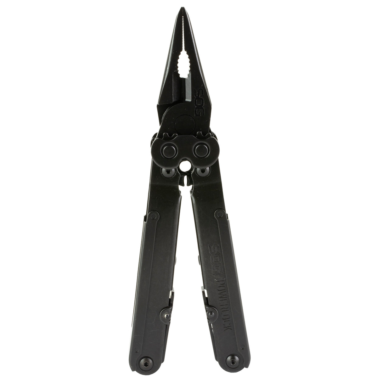 S.O.G SOGB63NCP Powerlock V-Cutter Black Oxide 420 Stainless Steel 7" Long Features 18 Tools w/Sheath