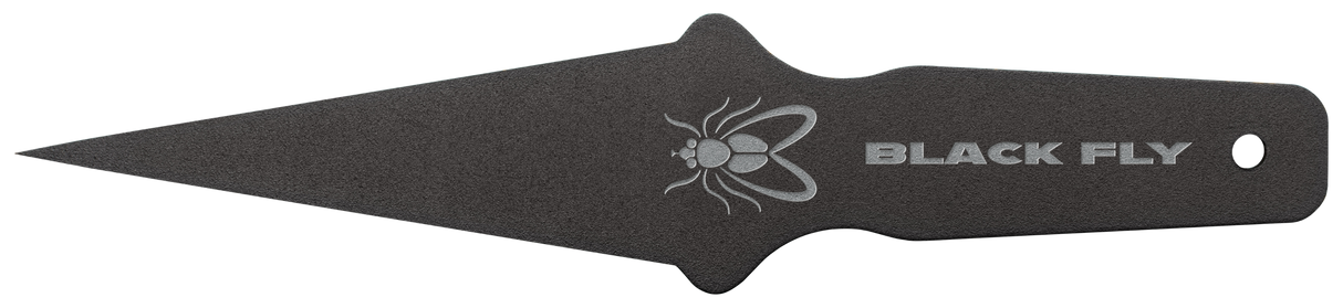 Cold Steel CS80STMA Black Fly Thrower Fixed Plain Black 1055 Carbon Steel Blade/Handle