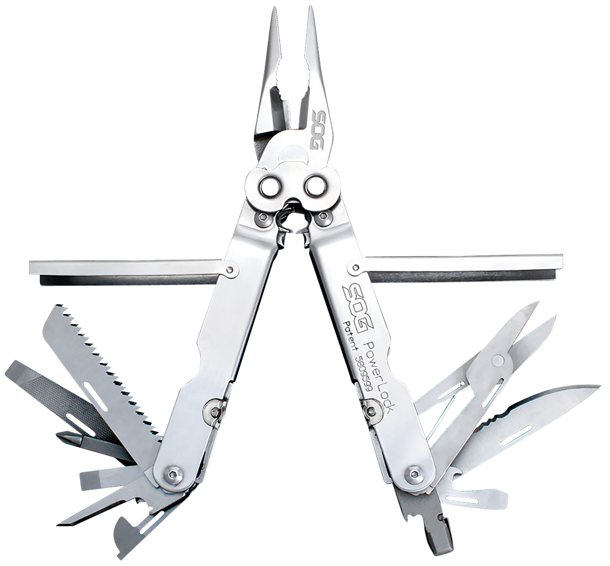 S.O.G SOGS60NCP PowerLockPolished 420 Stainless Steel 7" Long Includes Sheath