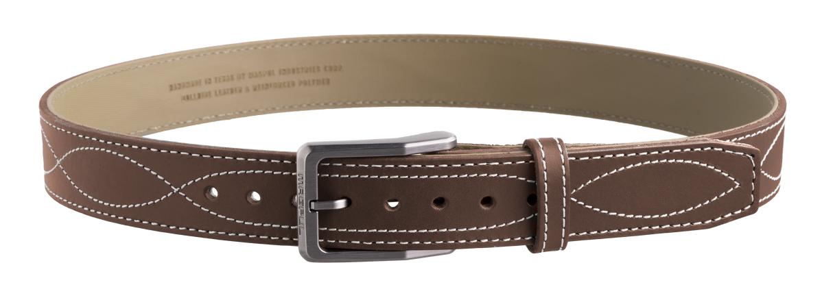 Magpul MAG1276-210-40 Tejas EL Pistolero Chocolate Brown Bull Hide 40" 1.50" Wide Buckle Closure