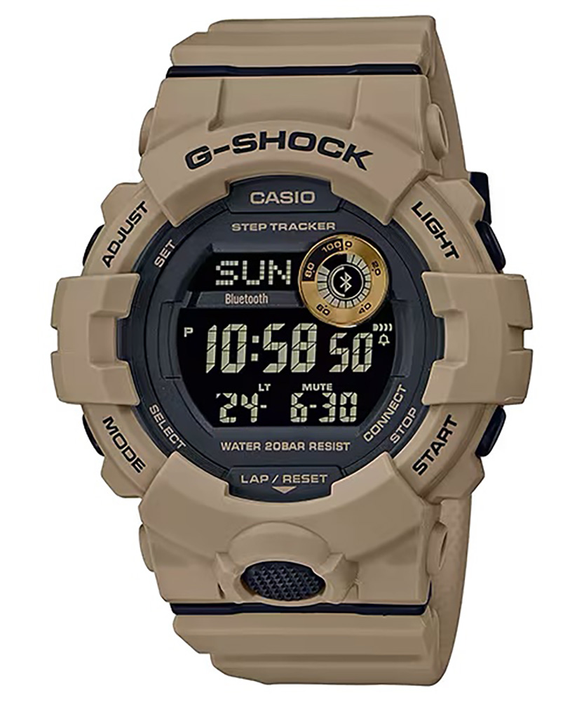 G-shock/vlc Distribution G-shock, Gshock Gbd800uc5 Tactical Move Power Trnr Tan