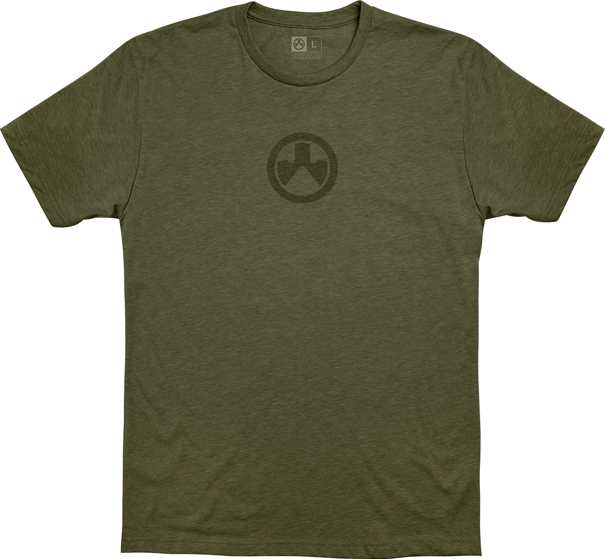 Magpul MAG1115-317-S Icon Logo CVCOD Green Cotton/Polyester Short Sleeve Small