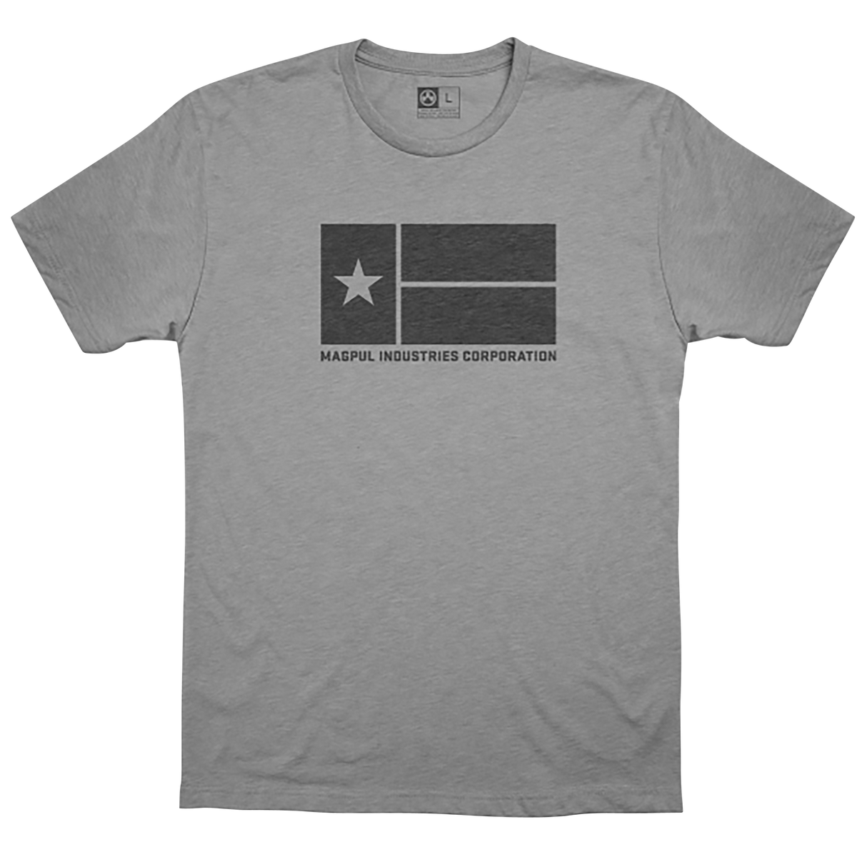 Magpul MAG1201-030-S Lone StarAthletic Gray Heather Cotton/Polyester Short Sleeve Small