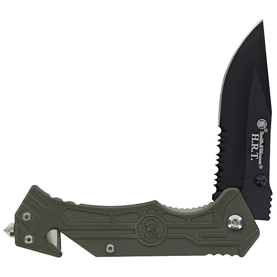 BTI SW ODG FOLDER W/ GLASS BREAK/STRAP CUTTER