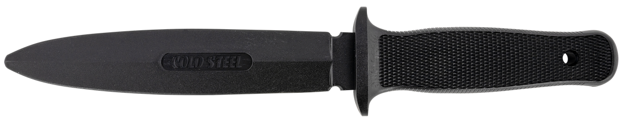 Cold Steel CS92R10D Peace Keeper I Rubber Trainer 7" Fixed Plain Blade Black Santoprene