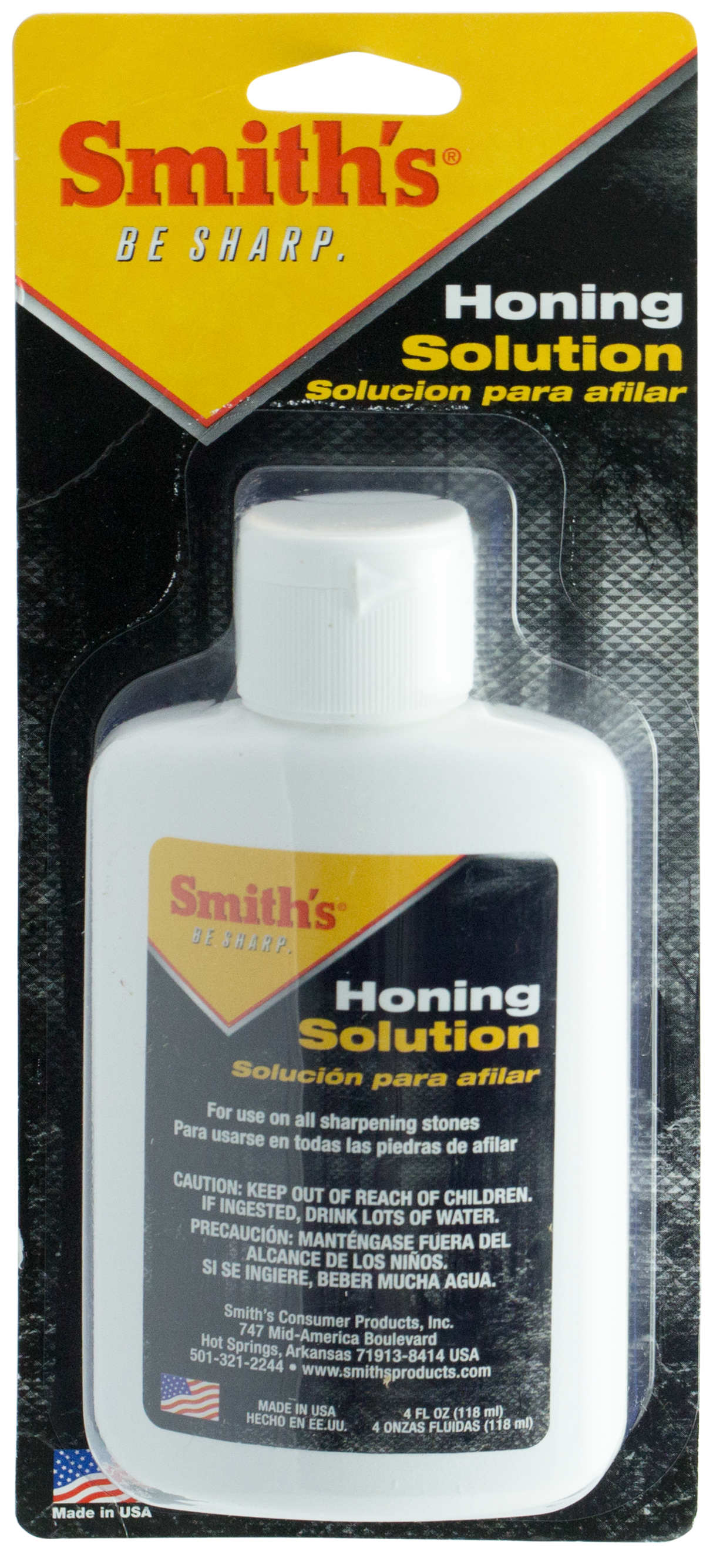 Smiths Products HON1 Honing Solution 4 oz Knife Stone Cleaner