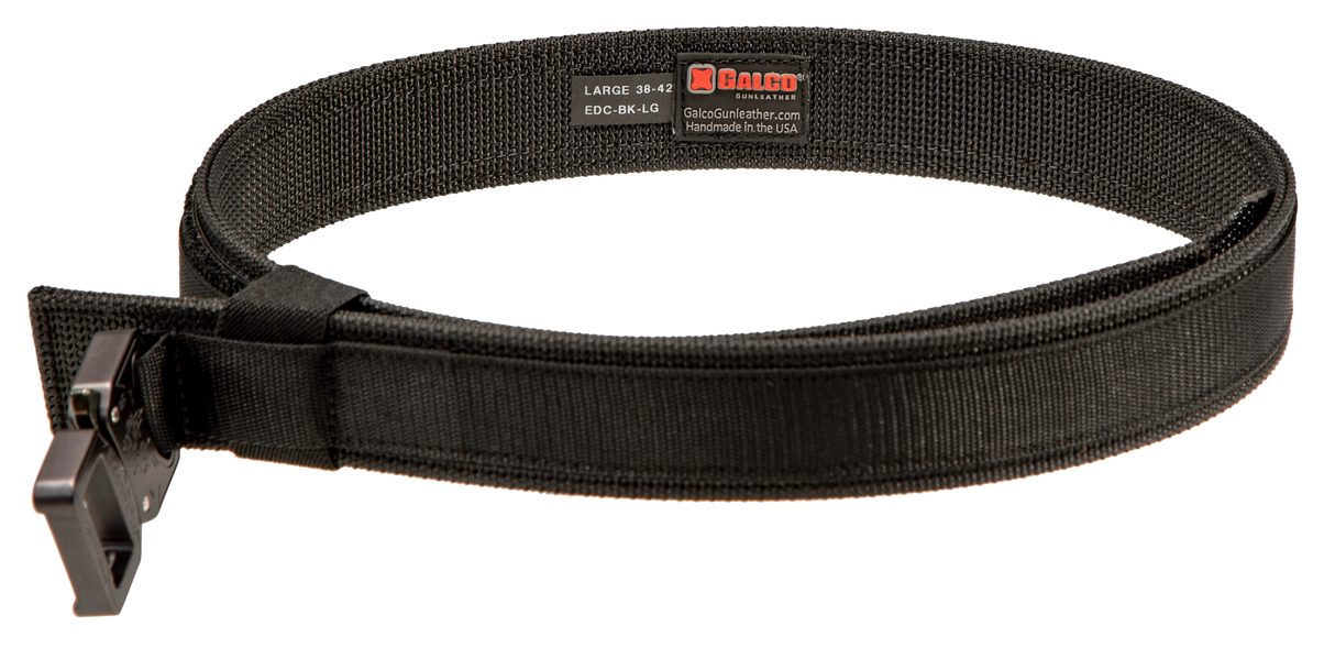 Galco EDCBKLG Everyday CarryBlack Nylon 38"-42" 1.50" Wide Buckle Closure