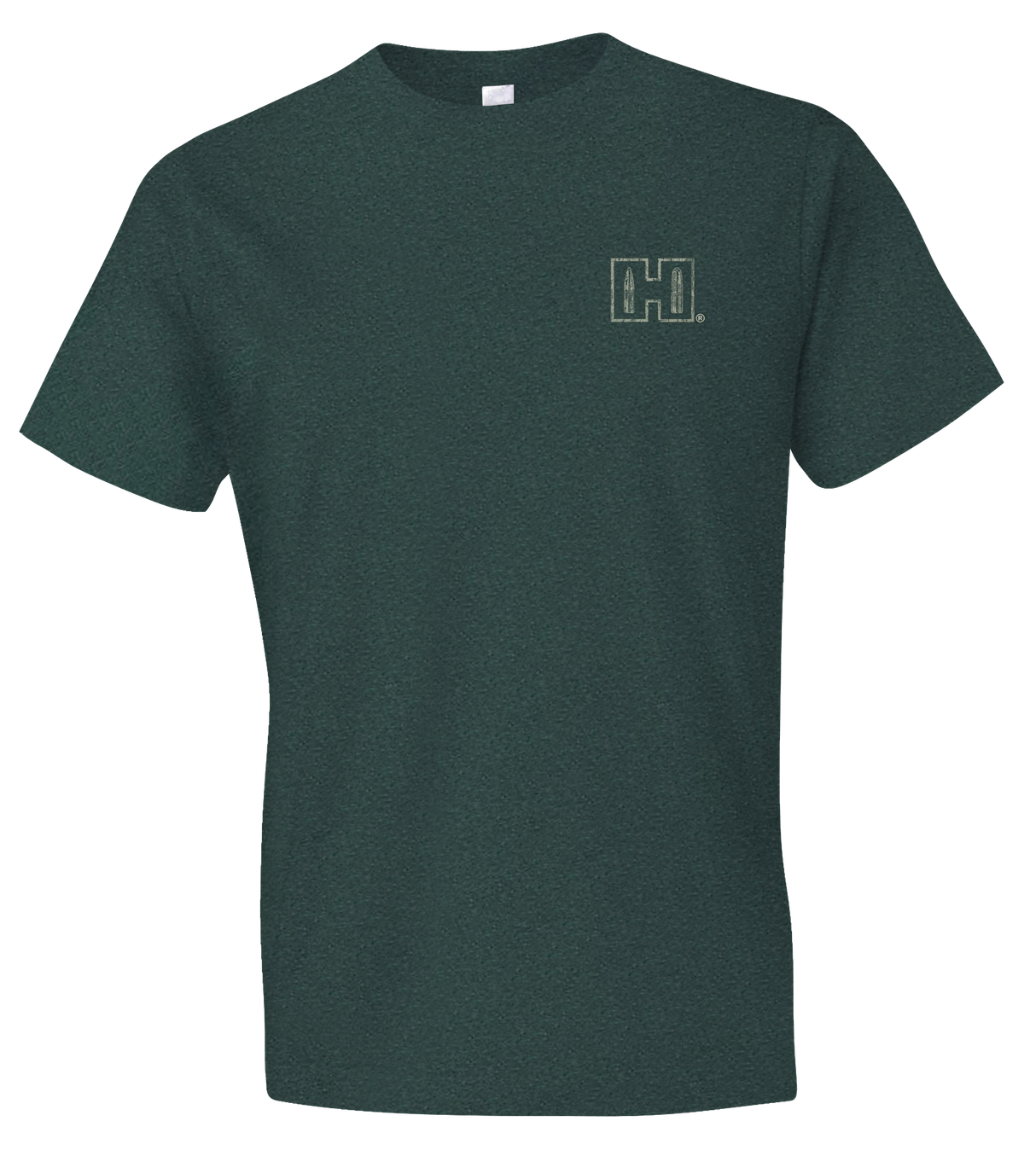 Hornady Gear 31792 Hornady T-Shirt Double Rocker Olive Heather Short Sleeve Medium
