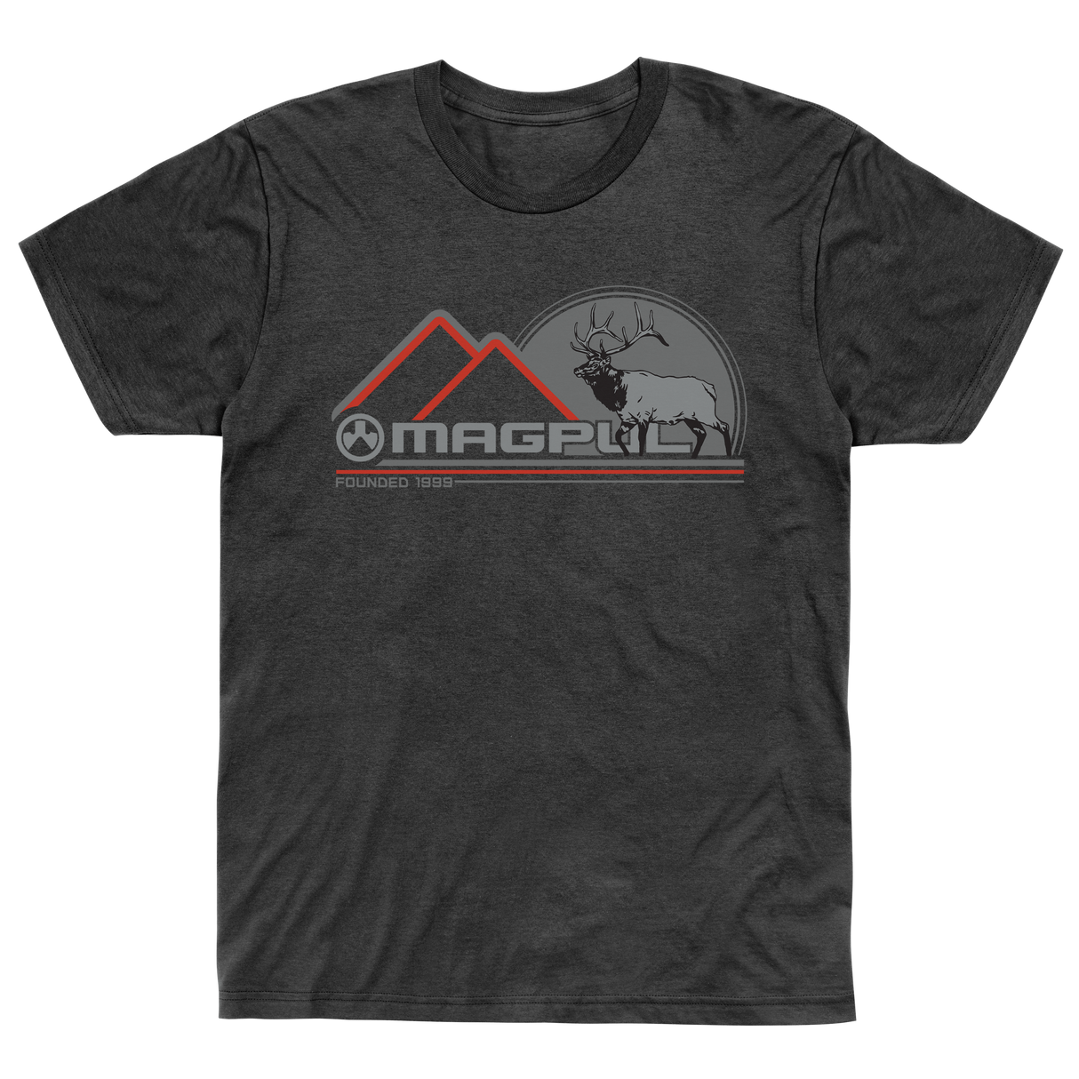 Magpul MAG1234-011-S WapitiCharcoal Heather Cotton/Polyester Short Sleeve Small