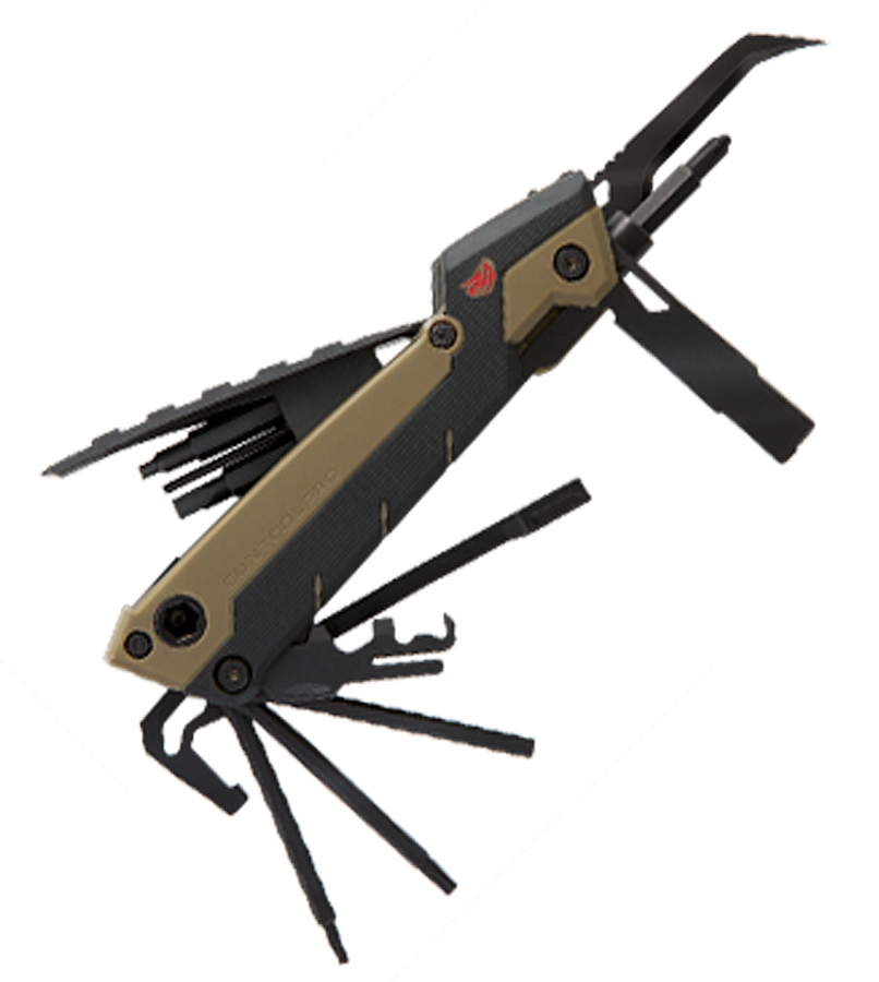 Real Avid AVGTPROAR Gun Tool Pro OD Green Stainless Steel Plain Blade AR-15