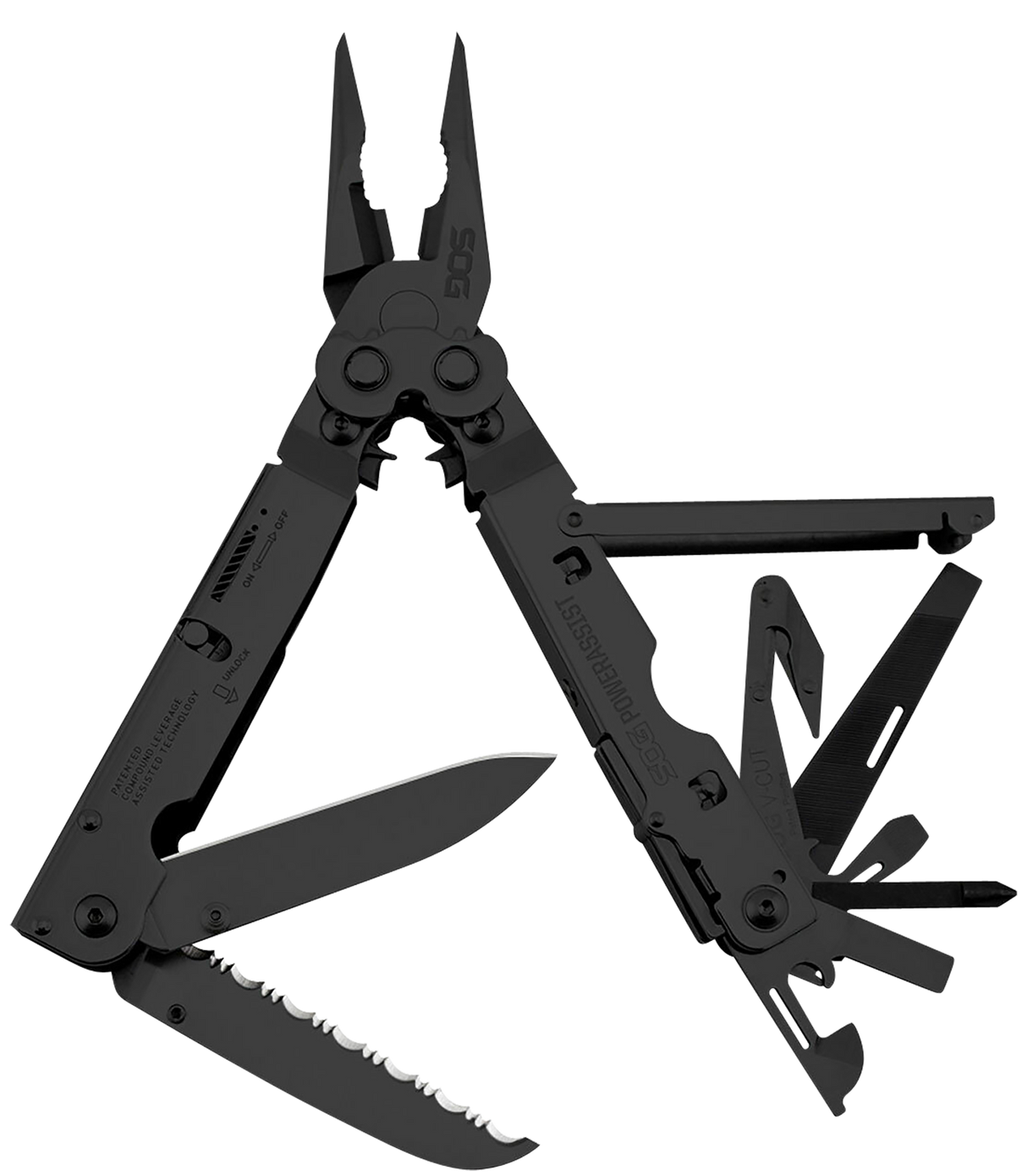 SOG PowerAssist Multi-Tool 16 Tools Stainless Steel