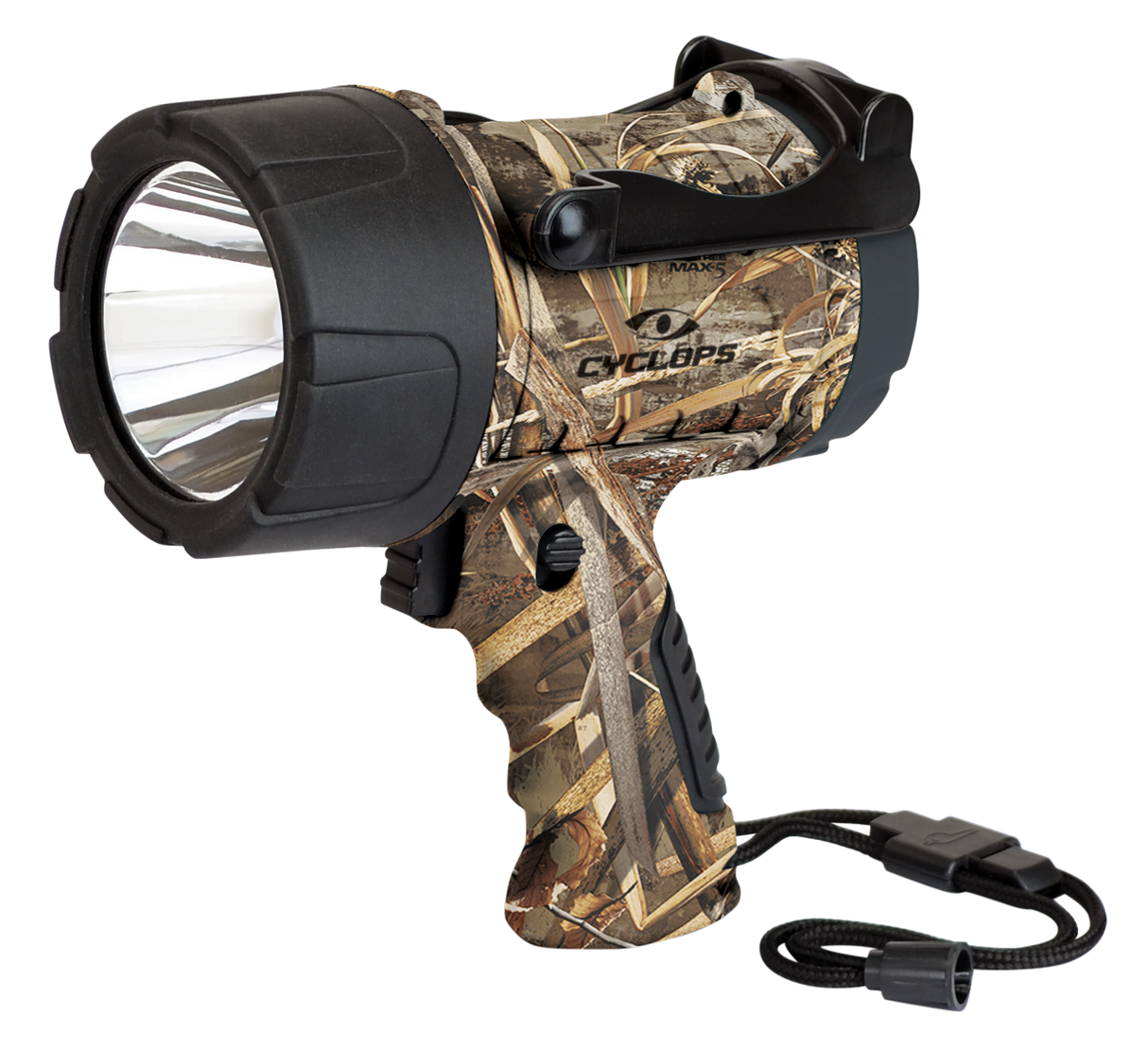 Cyclops 350 Lumen Waterproof Spotlight LED requires 3 AA Batteries Polymer Realtree Max-5