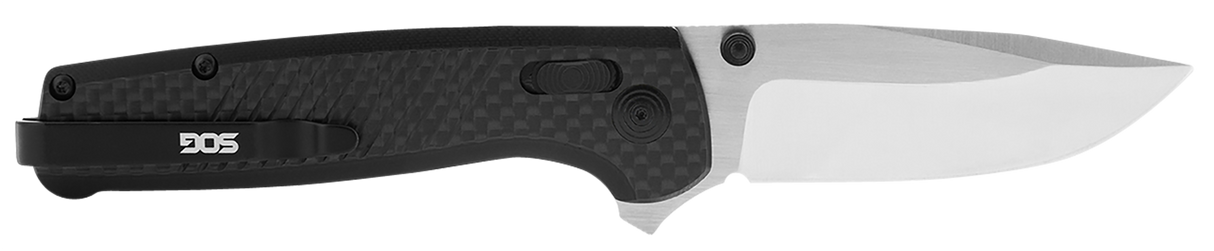 S.O.G SOGTM1025BX Terminus XR 2.95" Folding Clip Point Plain Satin CPM S35VN SS Blade Black G10/Carbon Fiber Handle Features Box Packaging Includes Belt Clip