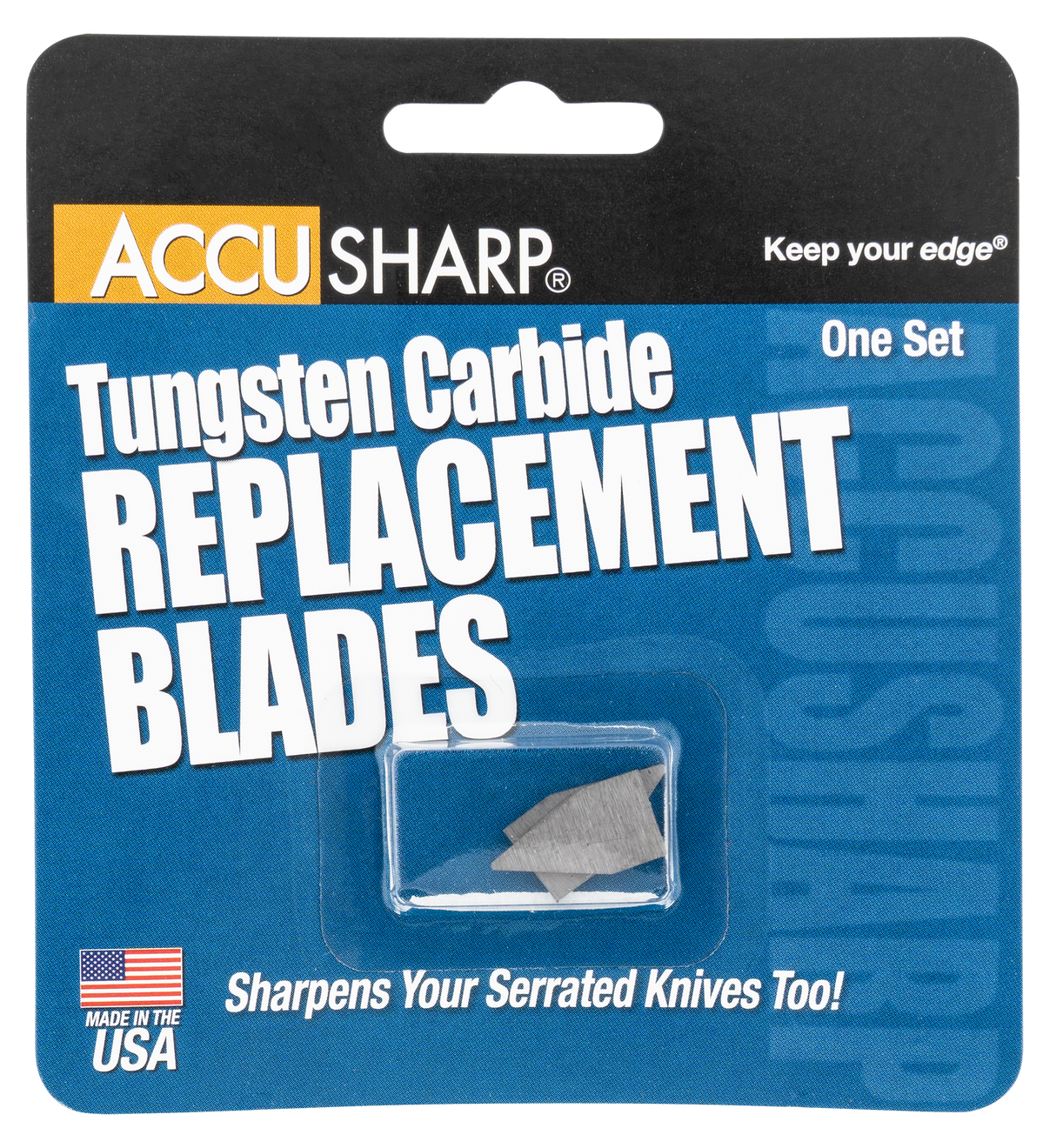 AccuSharp 003 Replacement Sharpening Blades Tungsten Carbide Blade Gray 2 Blades