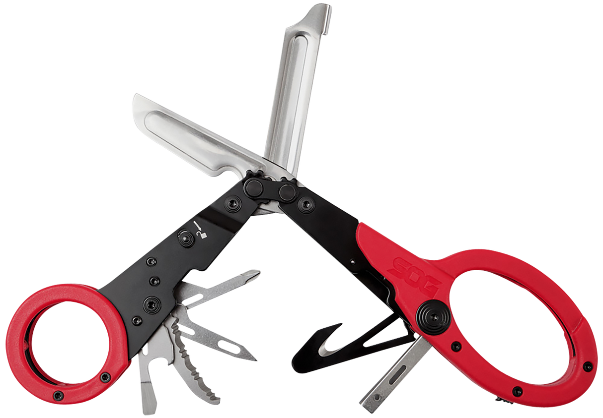 S.O.G SOG231250243 ParaShears3Cr13MoV SS Plain Blade Red Features 11 Tools
