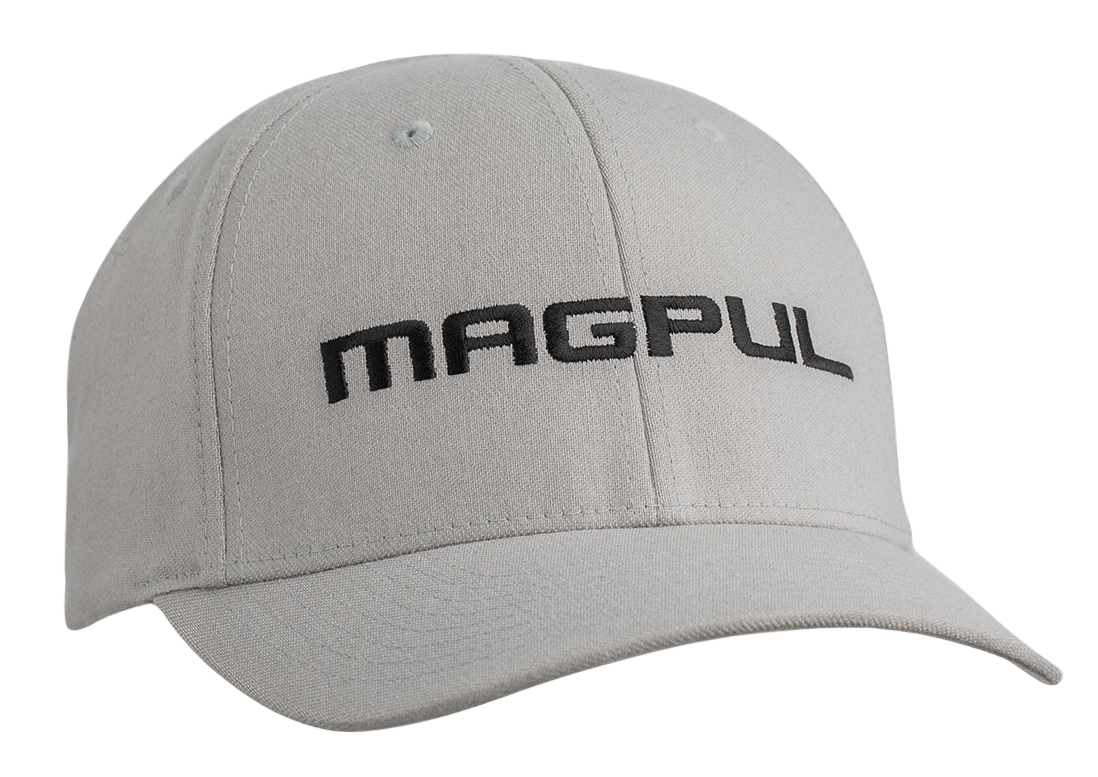 Magpul MAG1103-020 Wordmark Stretch Fit Gray Adjustable Snapback L/XL Fitted