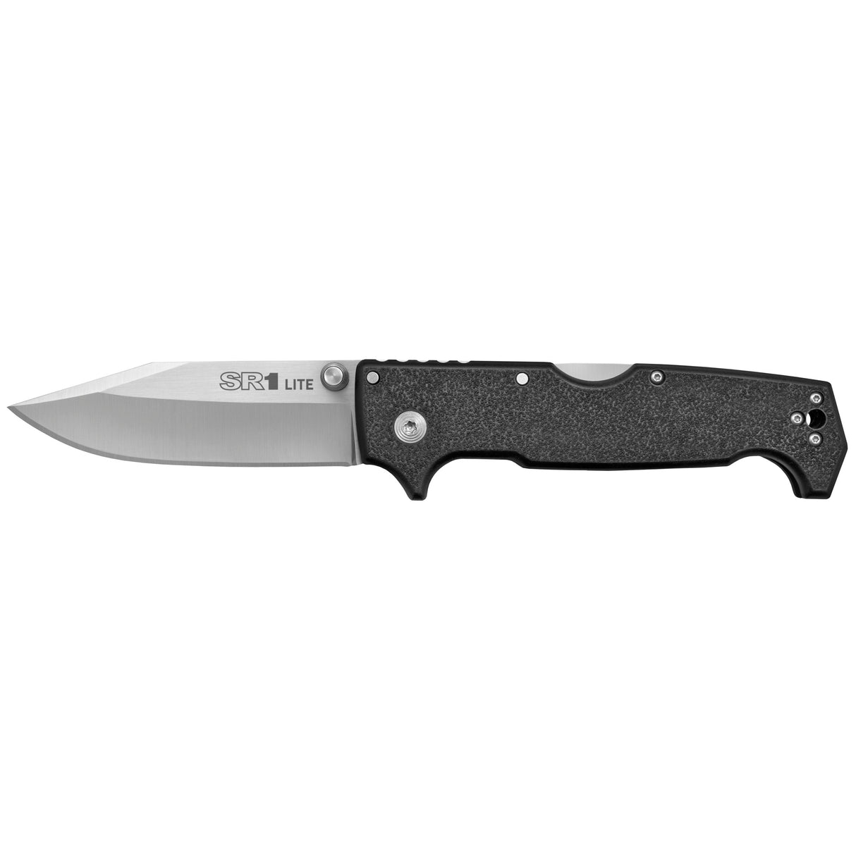 Cold Steel CS62K1 SR1 Lite 4" Folding Clip Point Plain 8Cr13MoV SS Blade/Black Griv-Ex Handle Includes Pocket Clip
