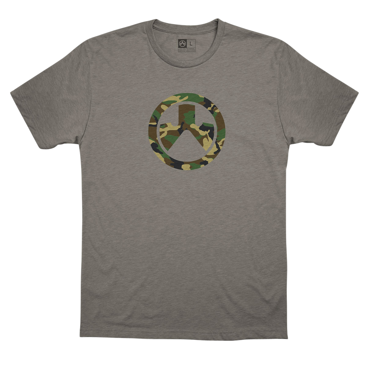 Magpul MAG1225-039-S Icon Logo CVCStone Gray Cotton/Polyester Short Sleeve Small