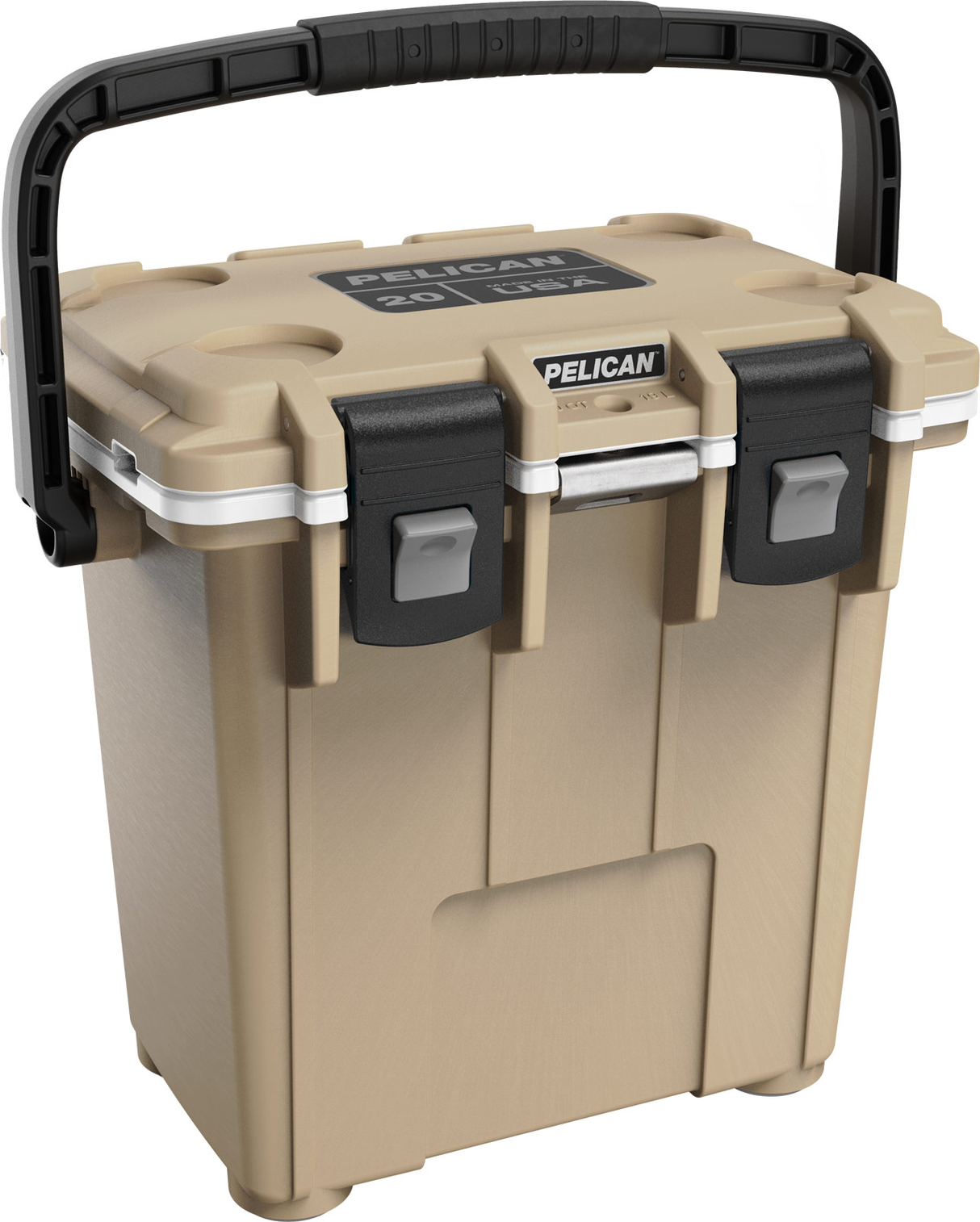 Pelican , Pelican 20q-1-tanwht 20qt Elite Cooler Tan/wht