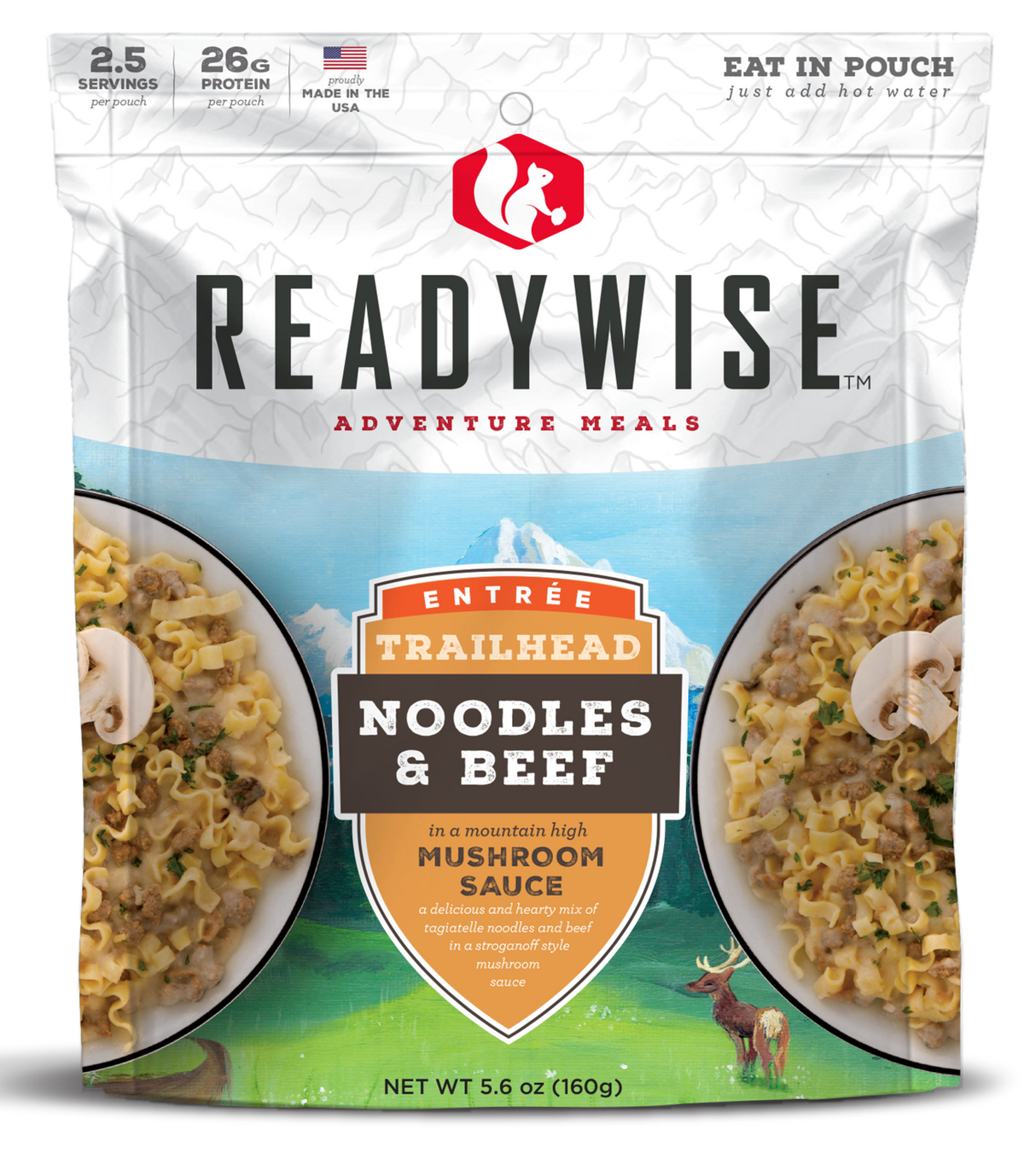 ReadyWise Trailhead Noodles & Beef Freeze Dried Food
