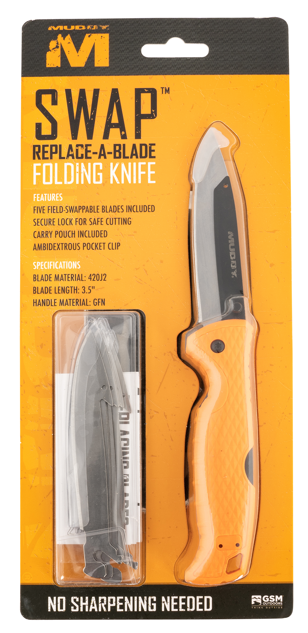 Walkers Game Ear , Muddy Mud-fl-35rb5pz Swap Replace-a-blade Knf