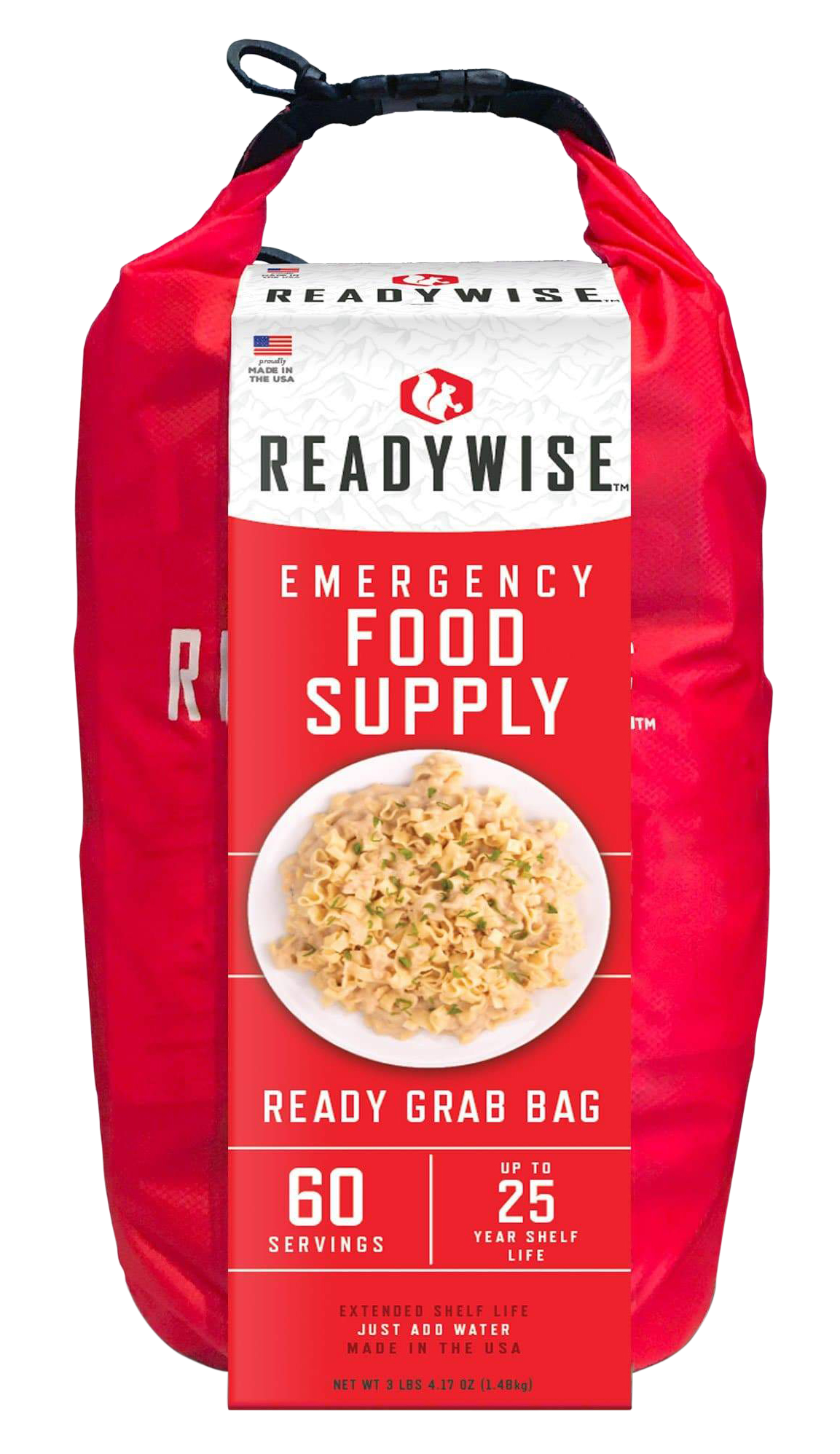 ReadyWise 7 Day Emergency Dry Bag Breakfast and Entrée Grab and GoFreeze Dried Food 60 Serving