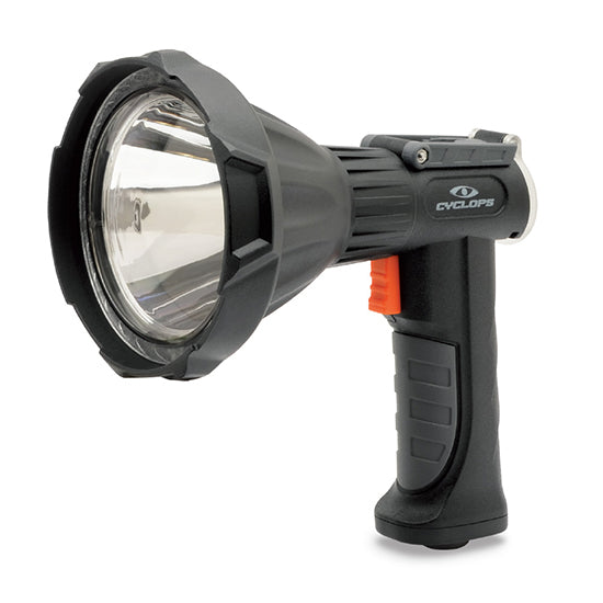 Cyclops Revo 1600 Spotlight with Rechargeable 18650 Batteries Polymer Black