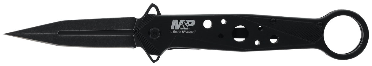 Smith & Wesson Knives 1193183 M&P Folding Dagger Folding Dagger Plain Black 8Cr13MoV SS Blade