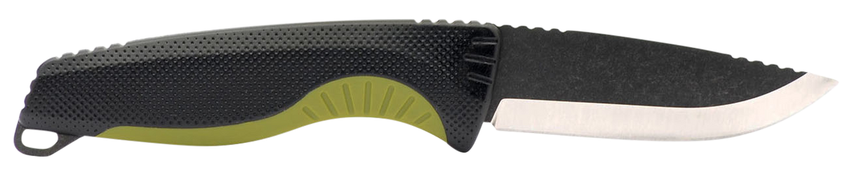S.O.G SOG17410441 Aegis FX 3.70" Fixed Plain Satin 4116 Krupp SS Blade/ Black w/Moss Green Accents GRN Handle