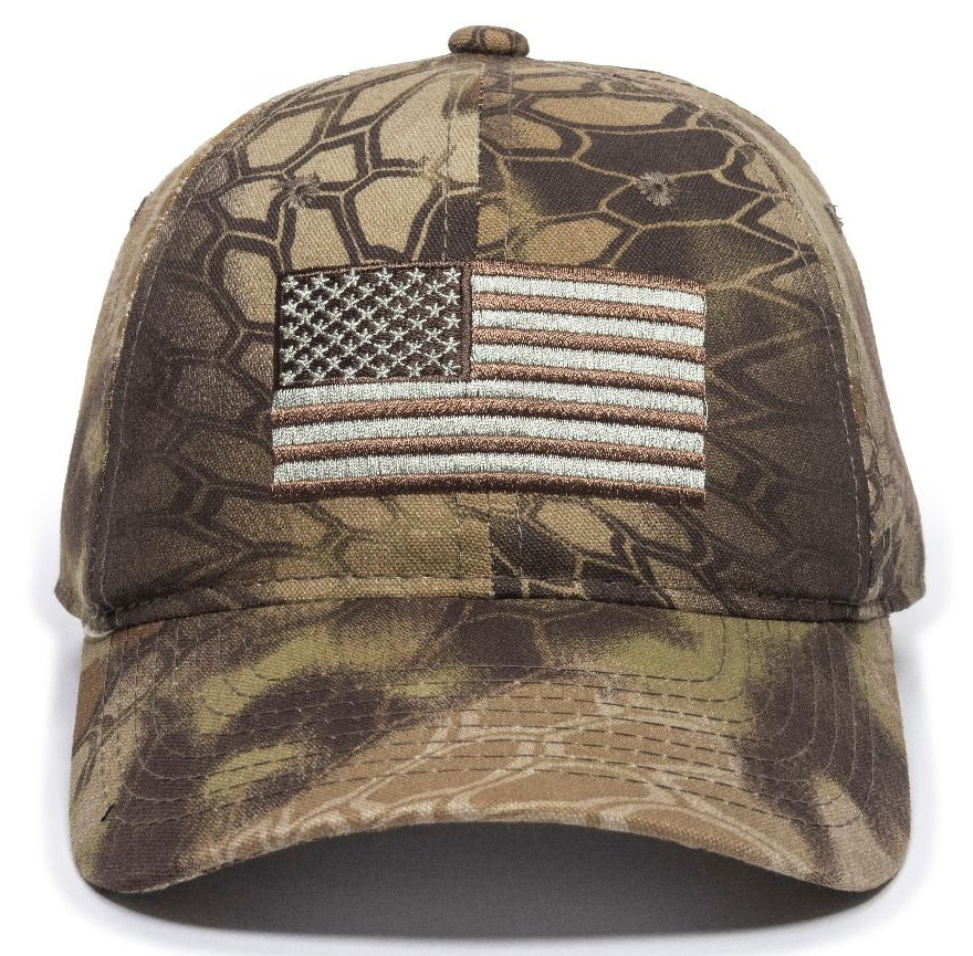 Outdoor Cap 12015918 USA FlagKryptek Highlander Adjustable Snapback OSFA Unstructured