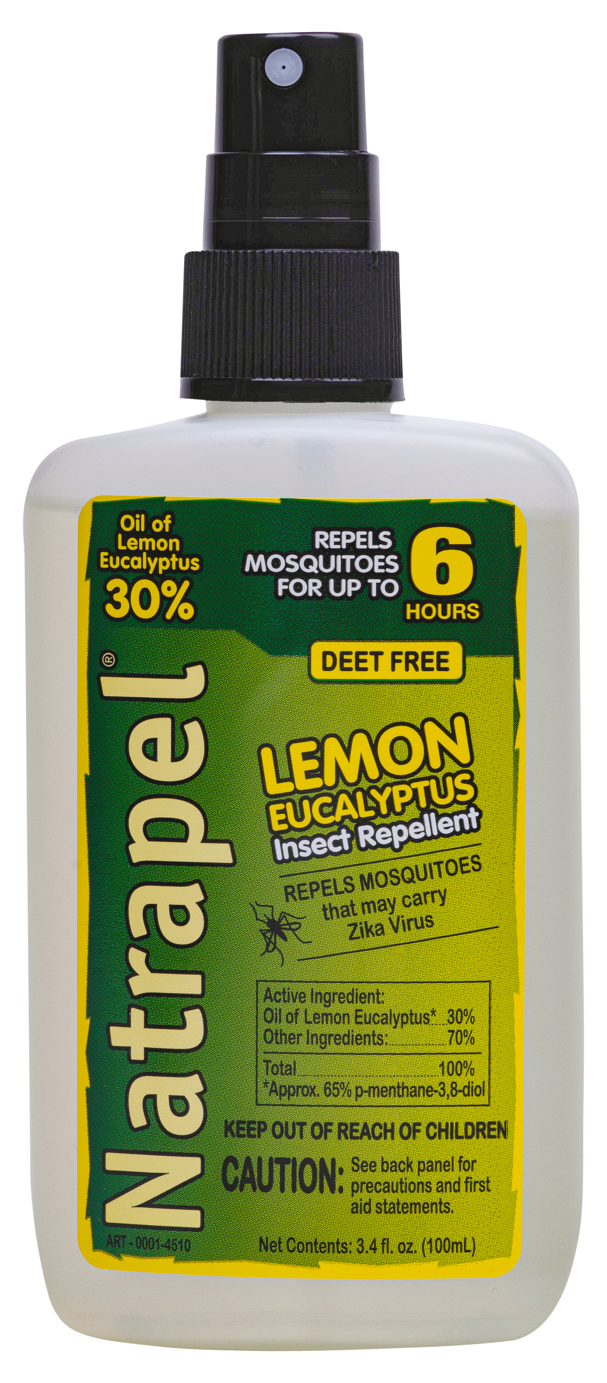 Natrapel 00066862 Lemon Eucalyptus3.40 oz Pump Bottle Repels Mosquito