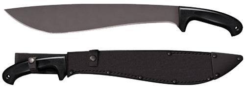 Cold Steel 97JMS Jungle16" Black Matte Baked-On Anti Rust 1055 Carbon Steel Blade/ Black Polypropylene Handle 22" Long Includes Sheath