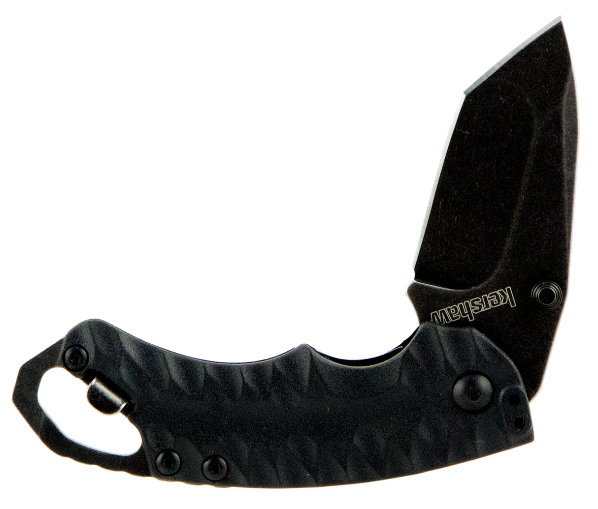 Kershaw 8750TBLKBW Shuffle II 2.60" Folding American Tanto Plain Black Oxide 8Cr14MoV SS Blade Black Glass-Filled Nylon Handle Includes Pocket Clip