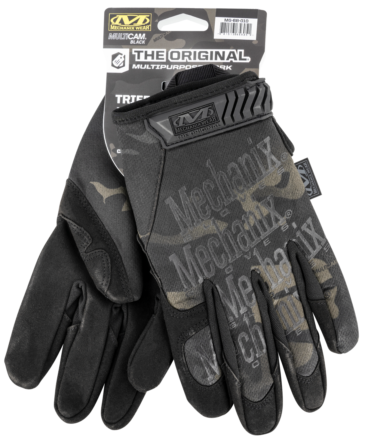 Mechanix Wear MG68010 Multicam Black Original Touchscreen Synthetic Leather Large