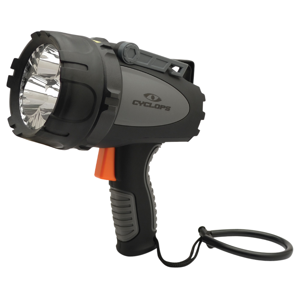 Cyclops Revo 4500 Spotlight with Rechargeable 18650 Batteries Polymer Black