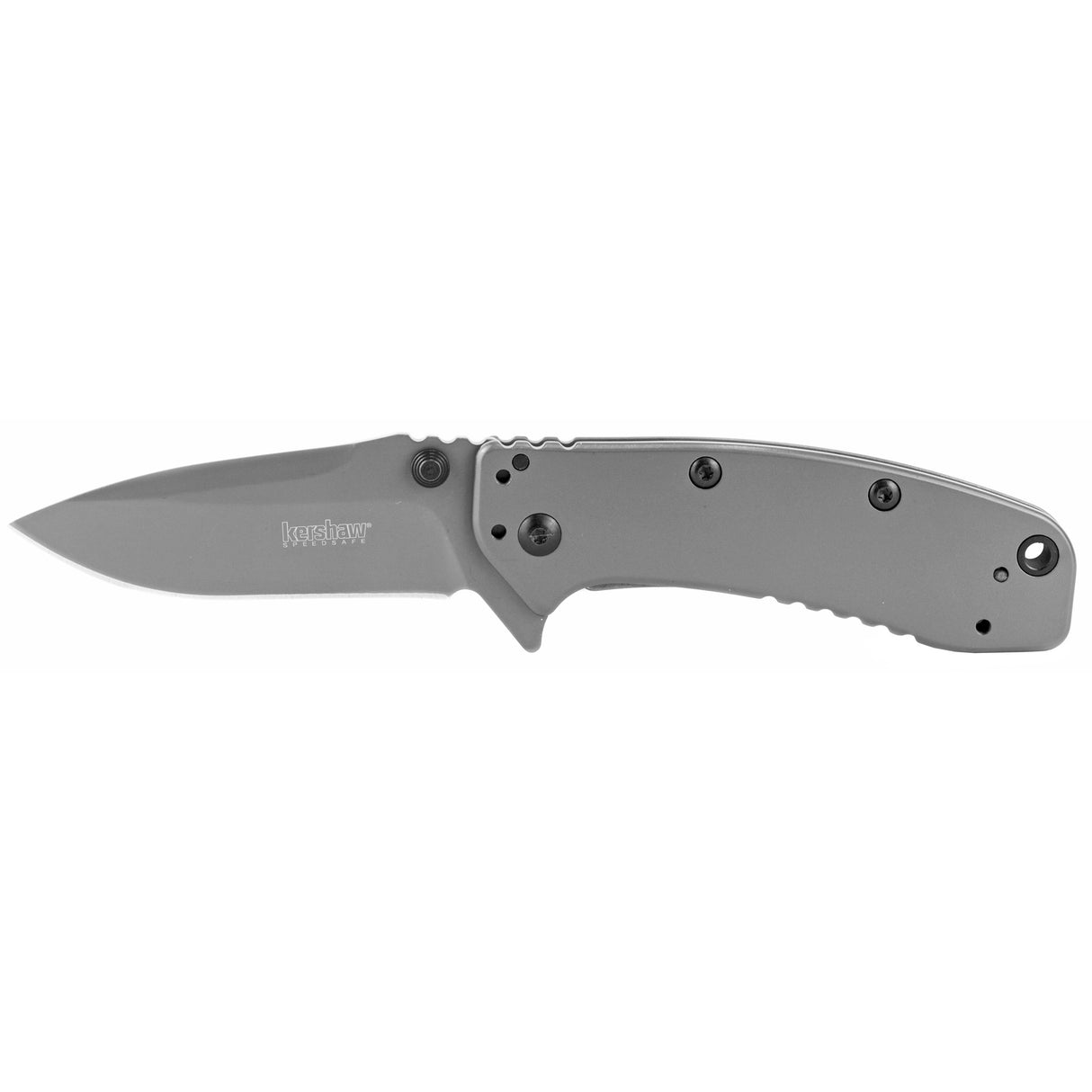 Kershaw 1556TI Cryo II3.25" Folding Drop Point Plain TiCN 8Cr13MoV SS Blade Gray TiCN Stainless Steel Handle Includes Pocket Clip