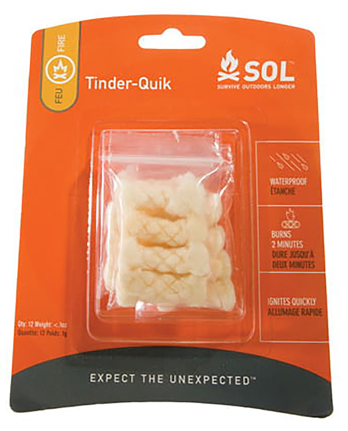 Survive Outdoors Longer 01400006 Tinder QuikWhite 12 Pack