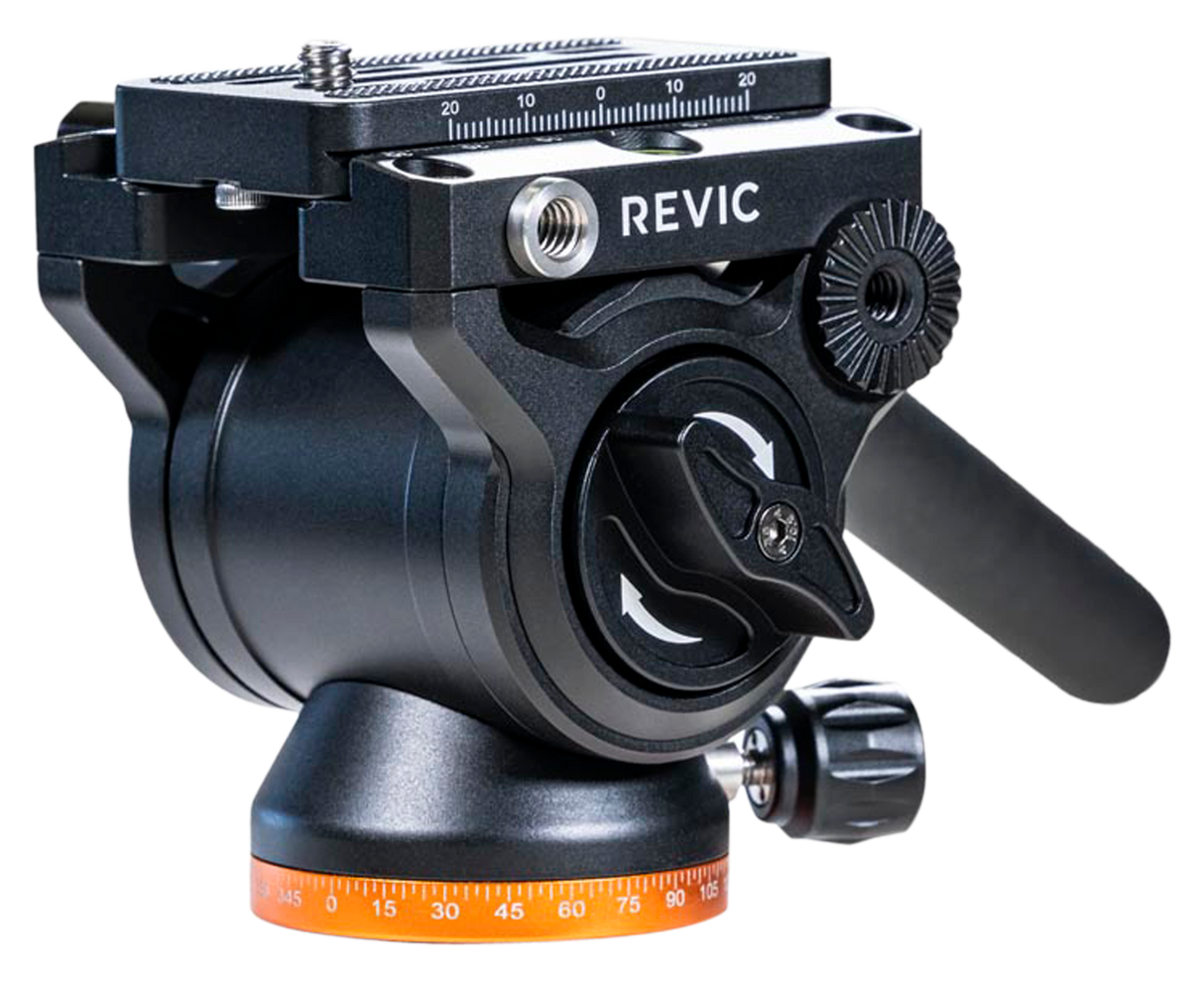 Gunwerks PDRG2055 Revic FH1 Fluid Head Black 6061-T6 Aluminum Includes ARCA-Swiss Plate