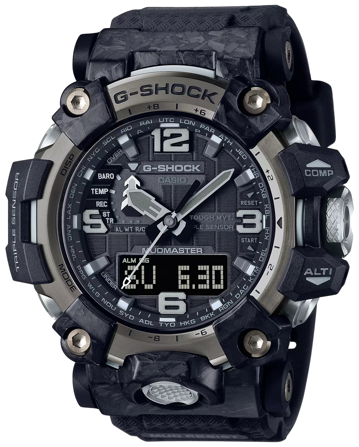 G-shock/vlc Distribution G-shock, Gshock Gwg20001a1 Tactical Mudmaster Solar Blk