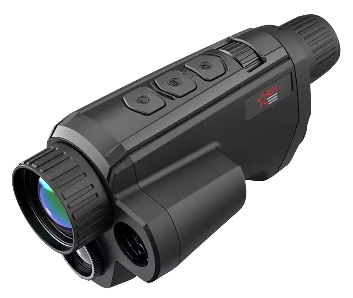 AGM Global Vision 3142551305FM31 Fuzion LRF TM35-640 Thermal Monocular Black 2-16x 35mm 640x512, 50 Hz Resolution 1x/2x/4x/8x Zoom Features Rangefinder