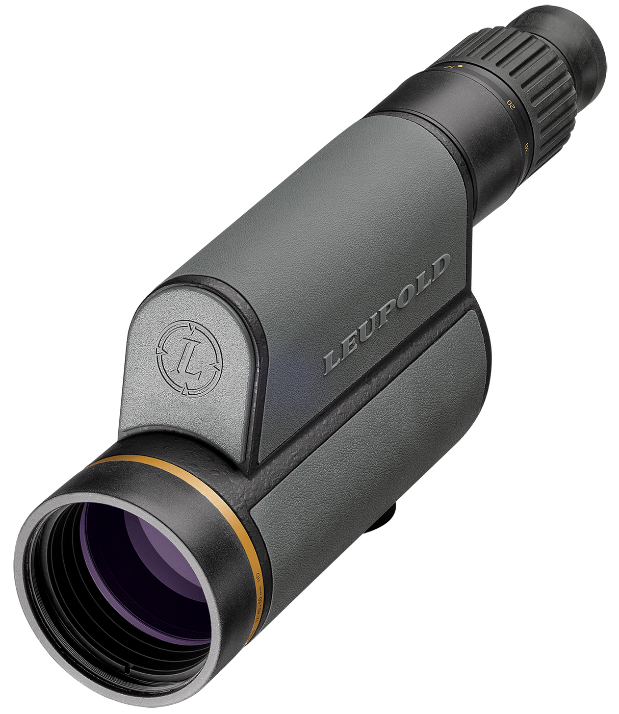 Leupold 12-40x60 Gold Ring Spotting Scope Shadow Gray, Straight