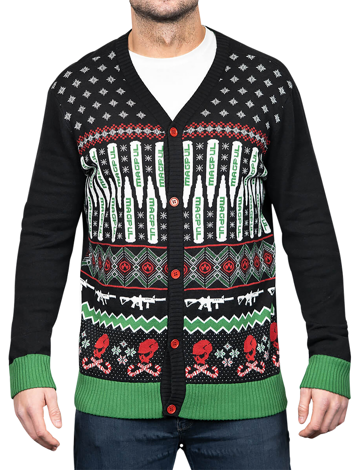 Magpul MAG1198-969-M Krampus Christmas Sweater Multi Color Long Sleeve Medium